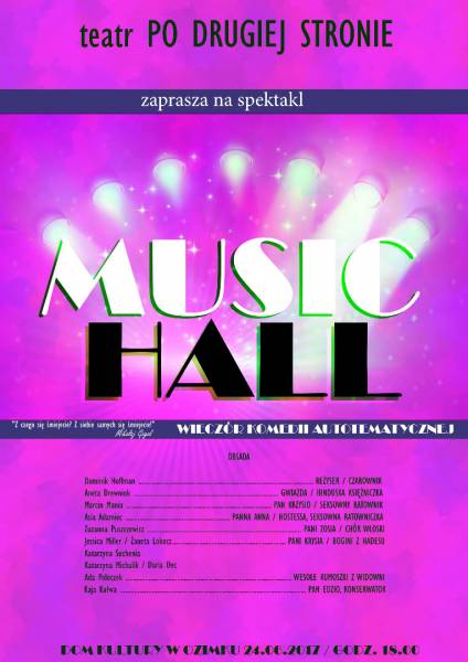 Misic Hall, plakat: R. Konowalik